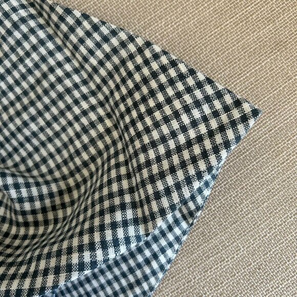 BEST Reformation Balia Linen Midi Dress Sz2 Slate Check Linen Blue White Party - Picture 8 of 13